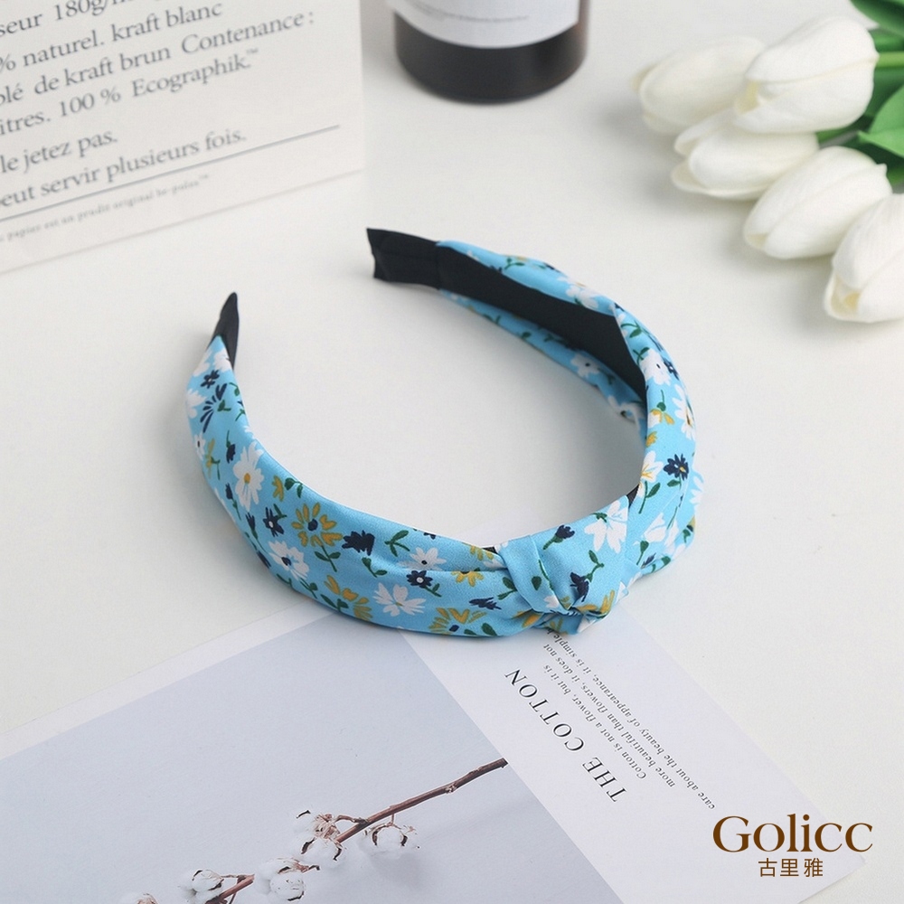 【Gulicc 】古莉可 髮箍 韓國碎花ins寬頭箍, , large