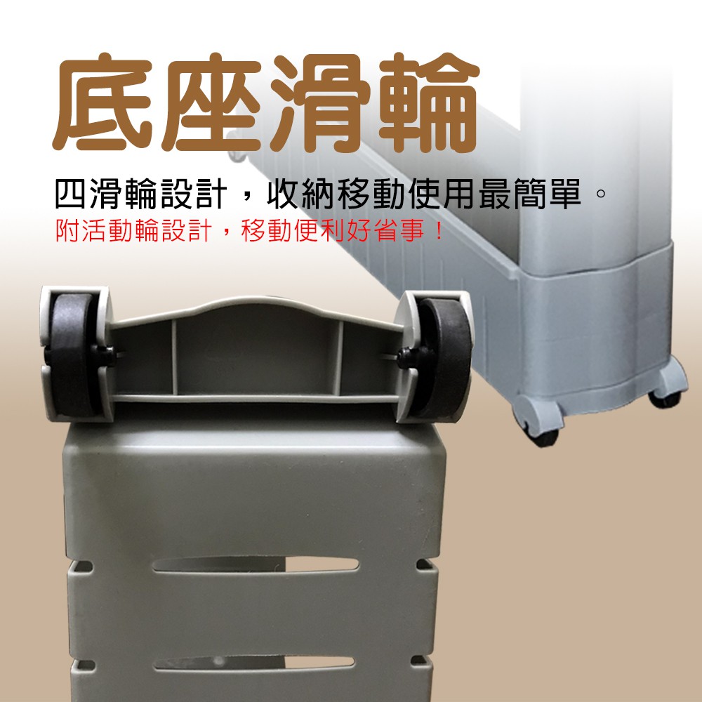 GS MALL 台灣製造 四層隙縫收納架 置物架 移動滾輪 四層架 隙縫架 隙縫收納 收納架 收納櫃, , large