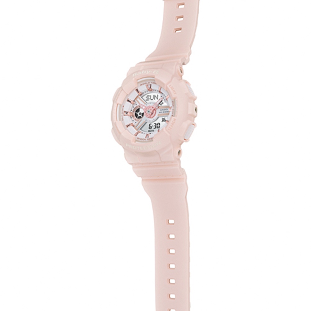 CASIO 卡西歐 Baby-G 粉紅金手錶 BA-110RG-4A, , large