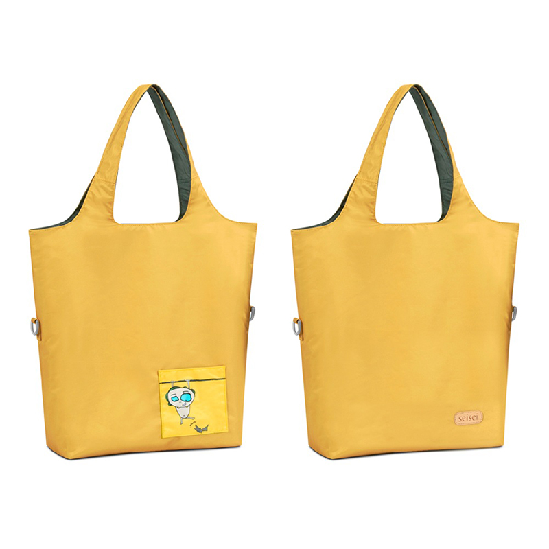 Eco-friendly Dual-Color Reversible tote bag (Shamrock), , large