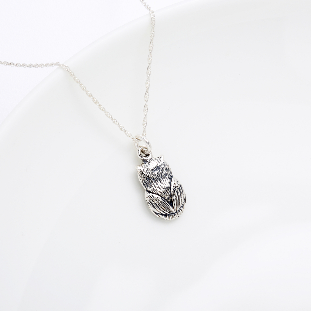 【Angel & Me】Cute Owl s925 sterling silver necklace Valentine Day birthday gift, , large