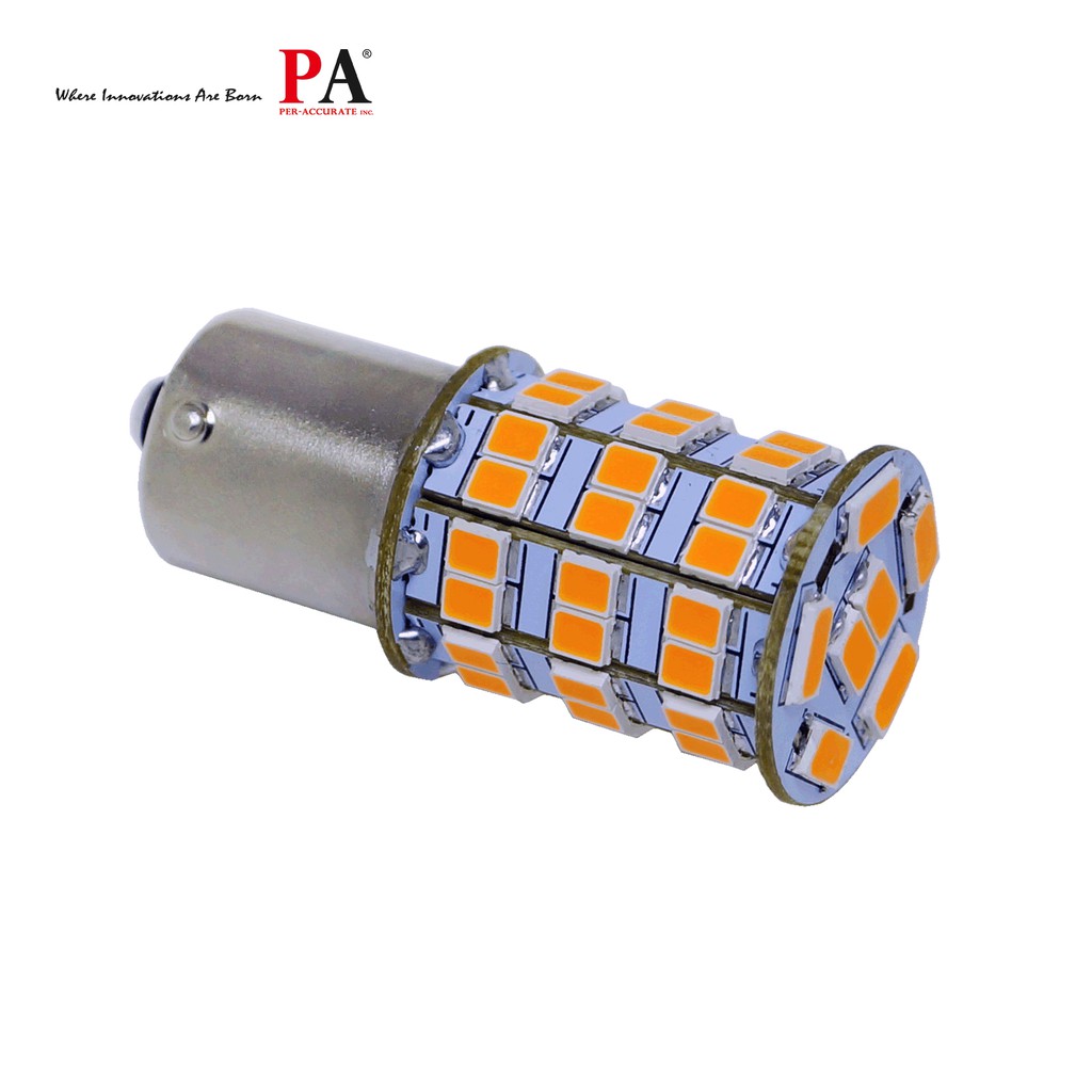 【PA LED】1156 平角 / 斜角 55晶 5630 2835 SMD LED 橘光 黃光 方向燈 角燈 小燈, , large