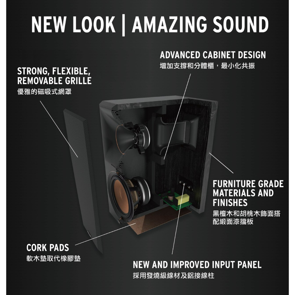 Klipsch RP-500M II書架型喇叭, , large