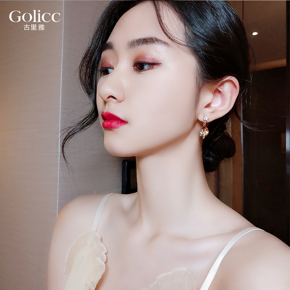 【Gulicc 】古莉可 耳環 月亮上的貓耳環, , large