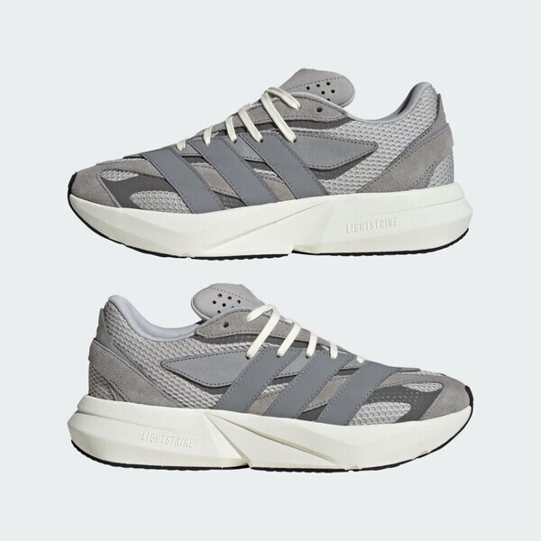 Adidas Lightstride 男女 慢跑鞋 運動鞋 跑鞋 彈力 緩震 灰 白 [IH8607], , large