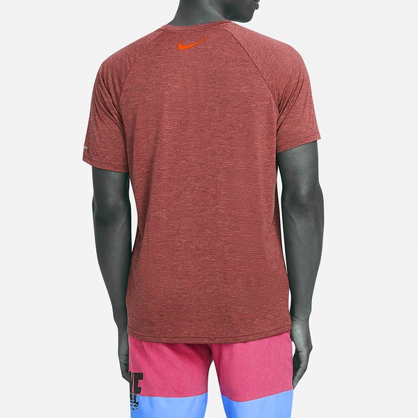 Nike Heather Sunset 男 T恤 短袖 防曬衣 抗UV 運動 舒適 紅 [NESSB660-631], , large