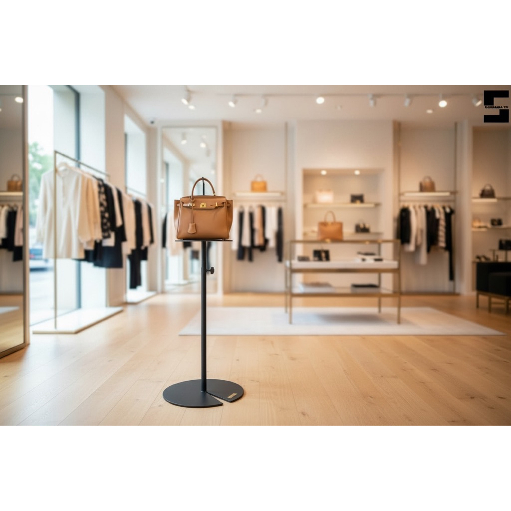 【 SHAONIANNA.TW 】服飾店用金屬包包展示立架｜高度可調｜拍照展場適用, , large