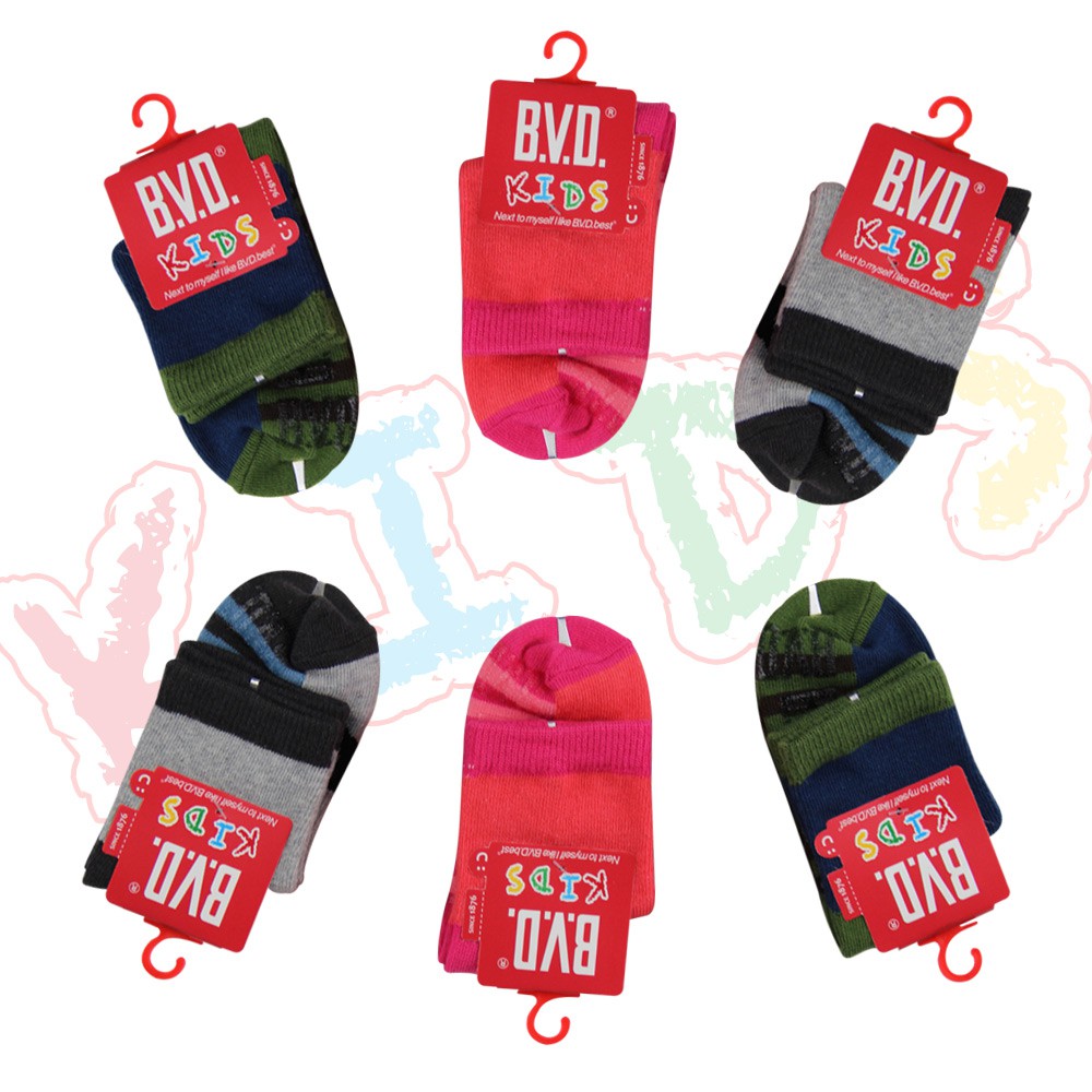 【BVD】幸運之星1/2童襪<桔紅,13-16cm>B265 短襪 襪子, , large