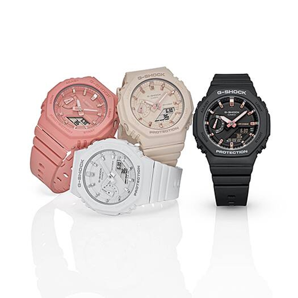 CASIO 卡西歐 G-SHOCK 八角 雙顯手錶 女錶 GMA-S2100-7A, , large