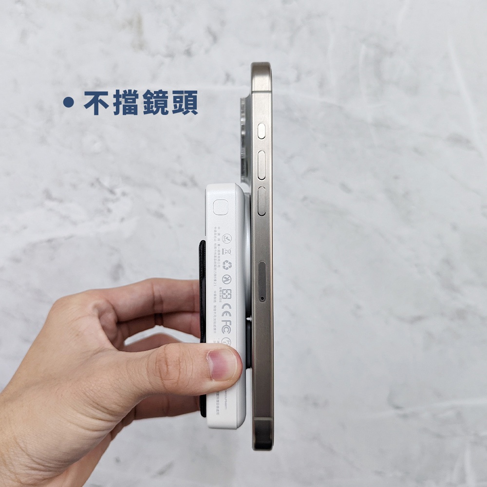 【 O-ONE MAG｜無線磁吸行動電源】時尚充電小幫手 手機手錶耳機一碰即吸 支援15W快充 10000mAh 38.5Wh, , large