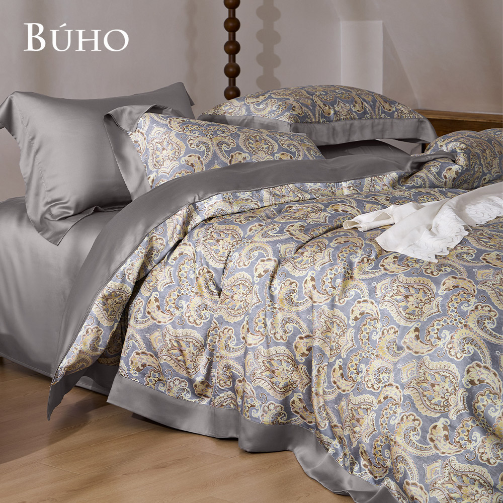 BUHO 60支100%TENCEL純天絲&trade;全鋪棉兩用被冬包組-雙人-(多款任選), , large