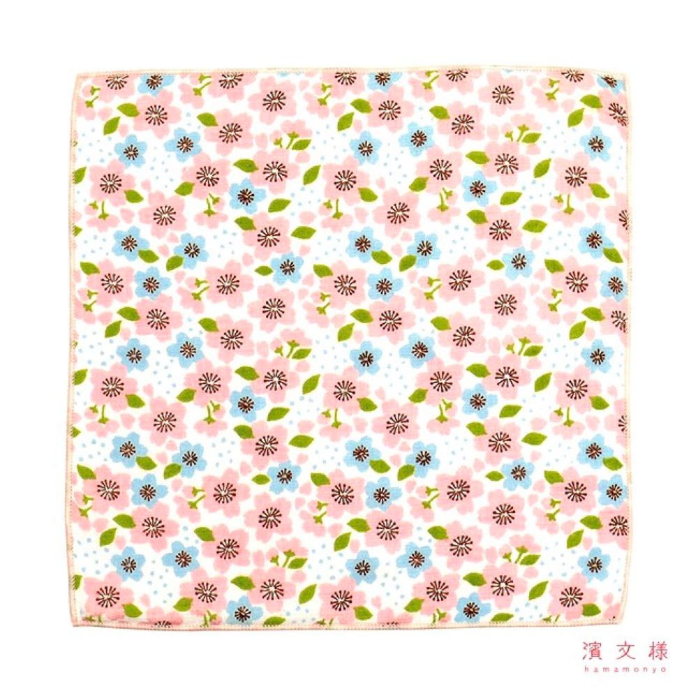 [瑪莎利亞]　日本製【濱文漾】純棉手帕/方巾－繽紛櫻花（3入組）, , large