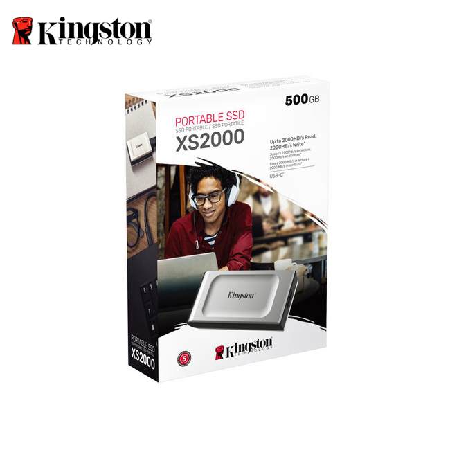 【Kingston】XS2000 Portable SSD 500G 外接式 高速 行動 固態硬碟 行動硬碟 讀取速度 2,000MB/s, , large