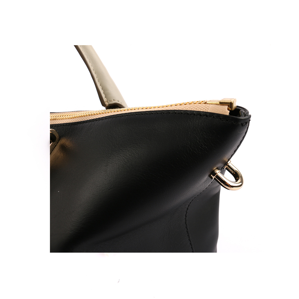 CHLOE' 提把 Baylee Small two-tone tote/黑/灰, , large