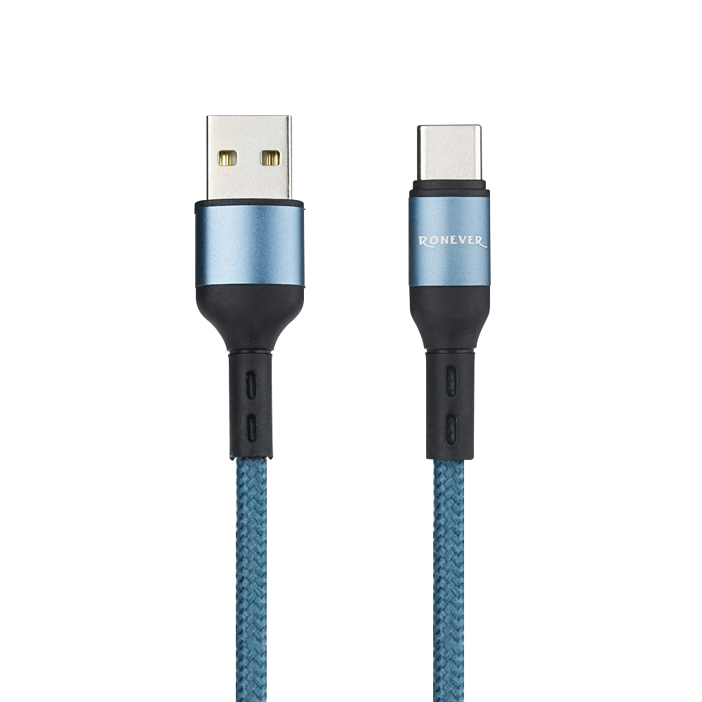 [RONEVER] USB-A to TYPE-C 鋁合金編織充電線(TYPE-C) VPC167, , large