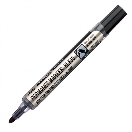 【 Pentel 飛龍 】後壓油性筆 圓頭 MAXIFLO /支  NLF50 - 多款可選, , large
