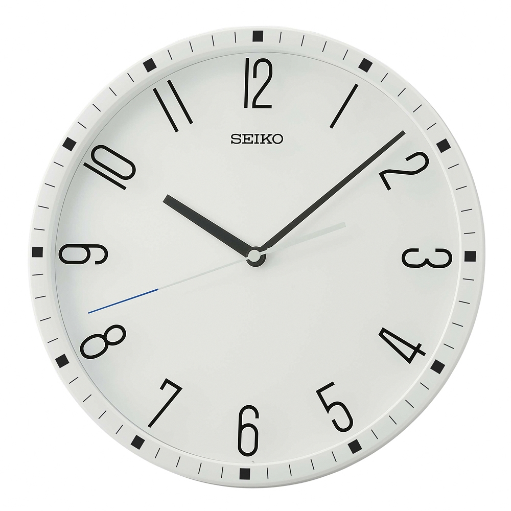 SEIKO 精工 滑動式秒針靜音掛鐘 時鐘 QXA818W, , large