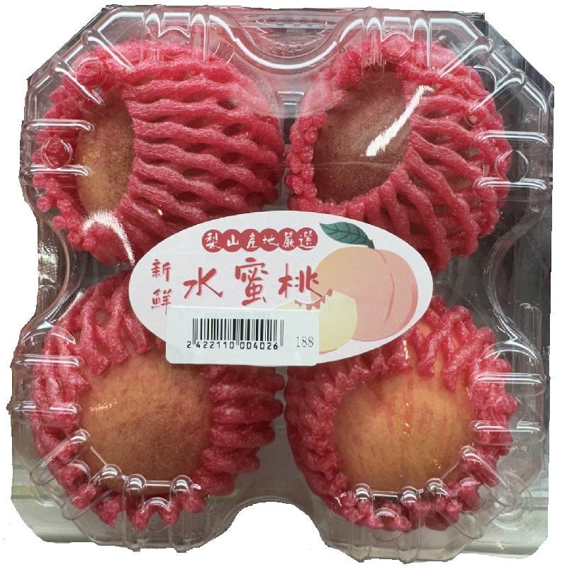 梨山水蜜桃350克/4入/盒, , large