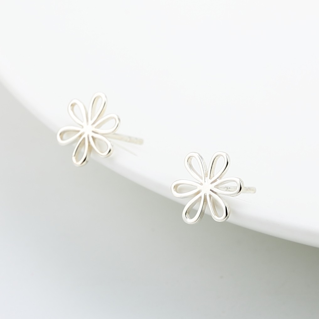 【Angel & Me】Cute Daisy Flower s925 sterling silver earrings Birthday gift, , large