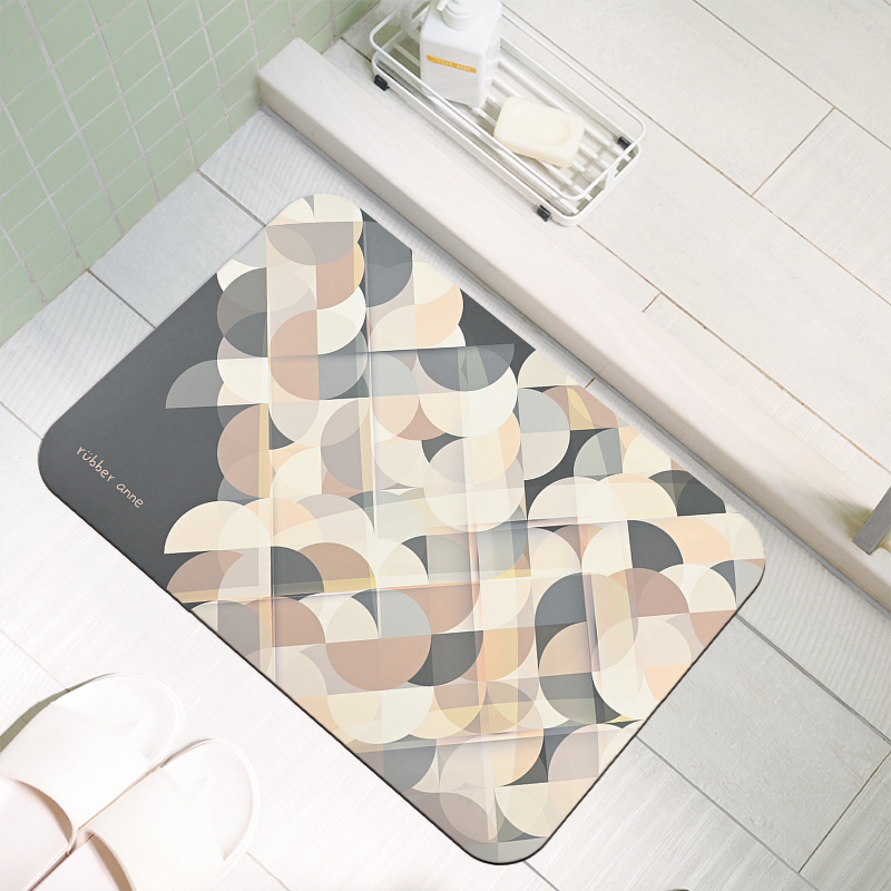 【Monster】 Soft Diatomaceous Earth Absorbent Mat &ndash; Morning Light Series (60x40cm) &ndash; Neon Temptation, , large