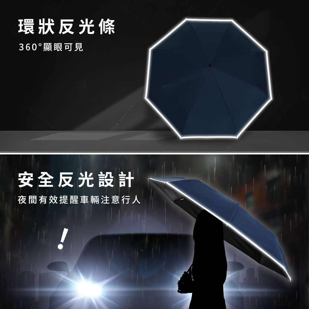 [TDN]大剛好速乾無敵折傘雨傘(大傘面防風防曬陽傘B5583)抹茶綠, , large