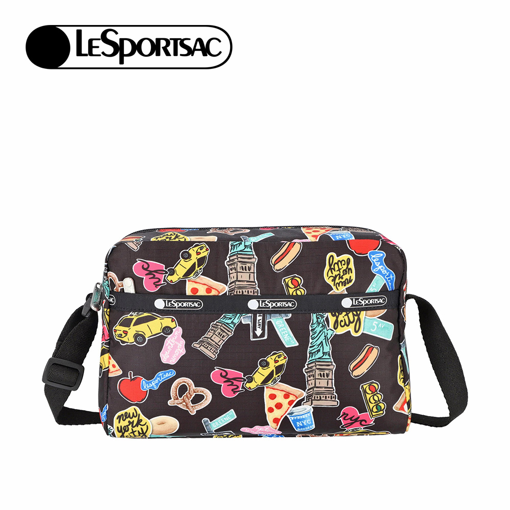 Lesportsac Daniella Crossbody 拉鍊斜背包 側背包 通勤隨身包 送禮 禮物 推薦 女包(紐約城市)L262-2434P-HG79, , large
