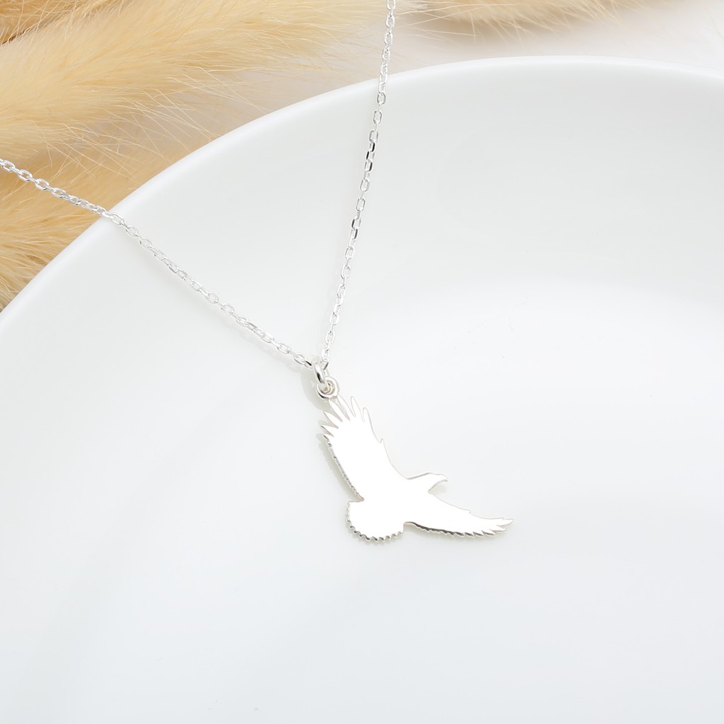 【Angel & Me】Soaring Eagle s925 sterling silver necklace Birthday gift, , large