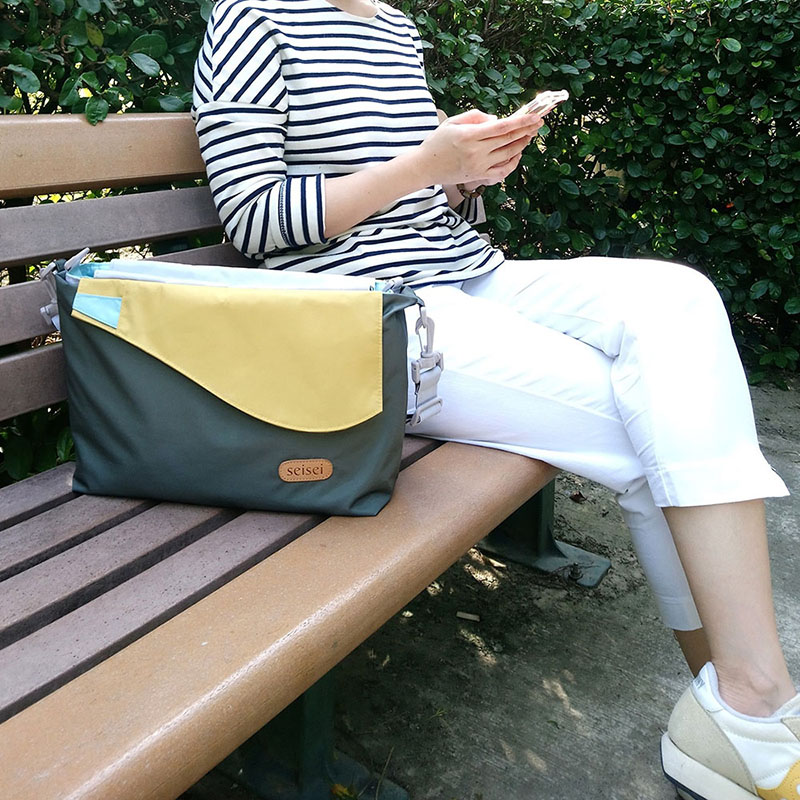 Eco-friendly Crossbody bag & tote bag Two-in-one, Reversible yoyo bag (Shamrock), , large