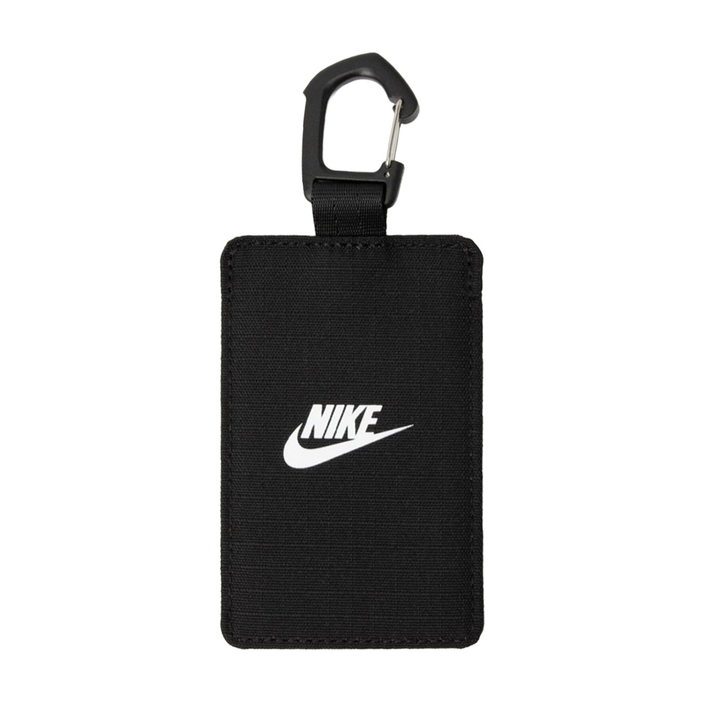 NIKE CLUB ID TAG 證件夾 識別證套 卡夾 票卡夾 證件套 悠遊卡套 登山扣 透明視窗 掛鉤 簡約 N1014155091OS黑, , large