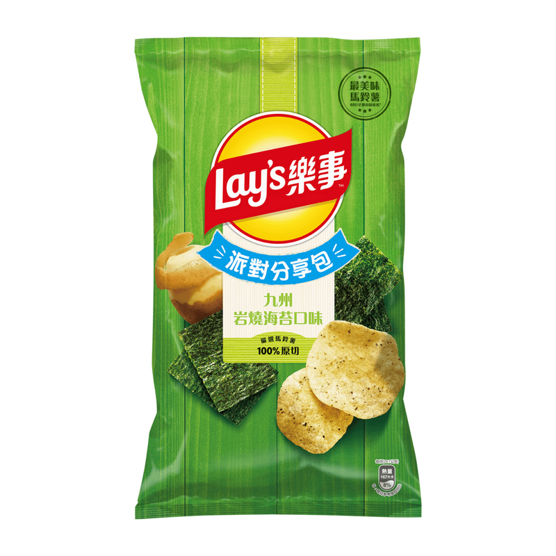 樂事九州岩燒海苔口味洋芋片119g, , large