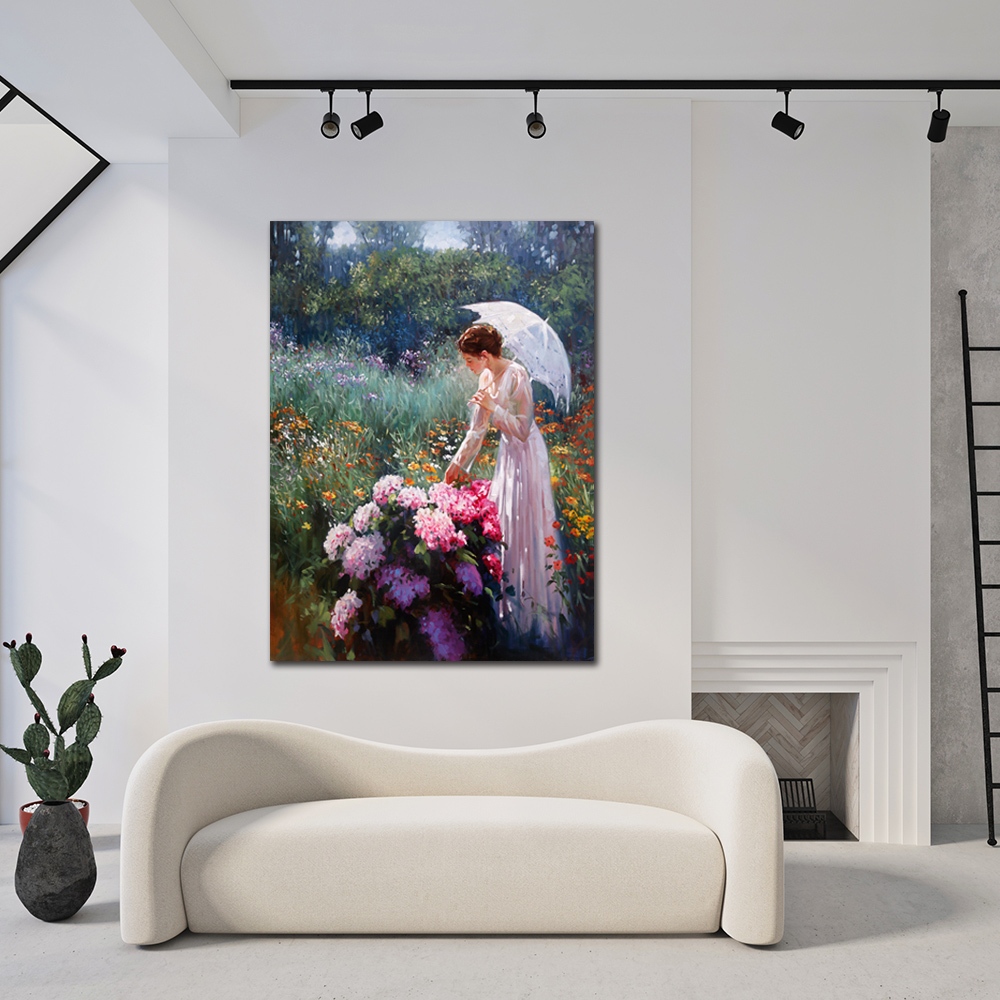 【御畫房】午後陽光 國家一級畫師手繪油畫80&times;110cm(VF-63), , large