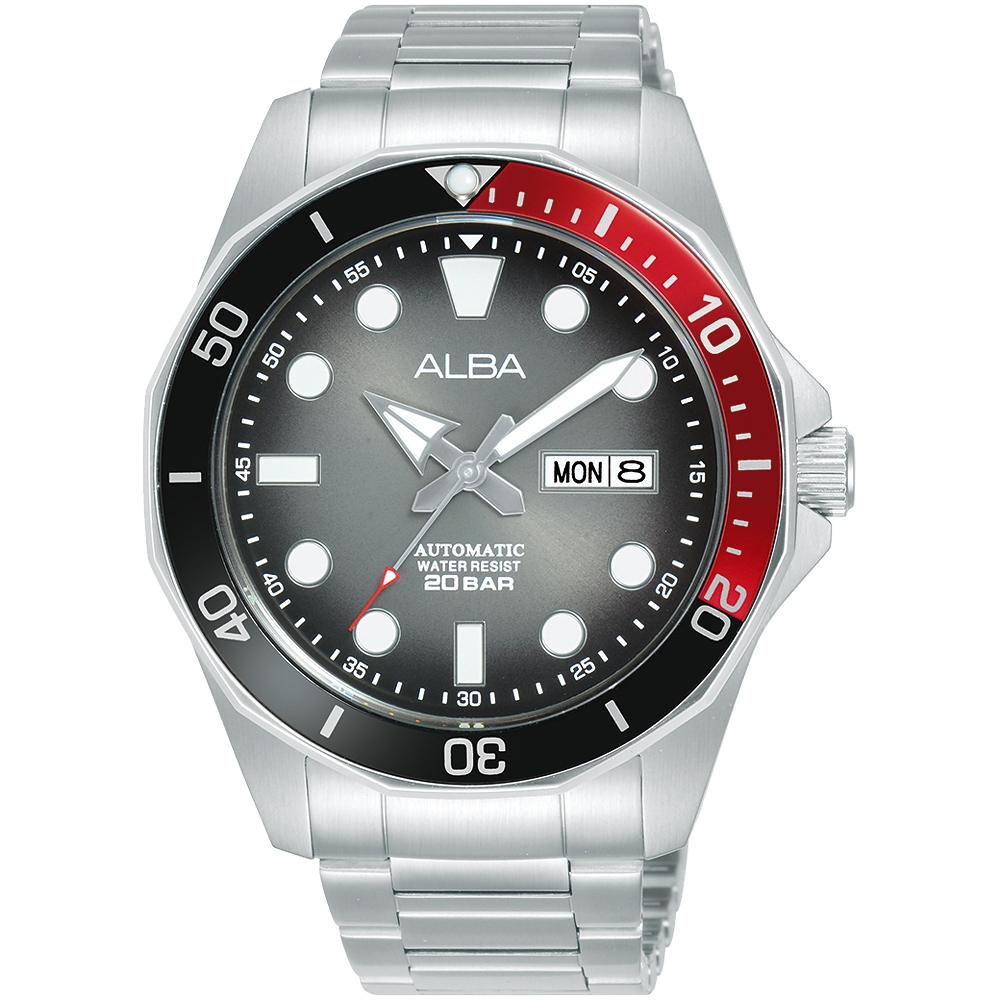 ALBA 雅柏 Tokyo Design 潛水風格機械錶-43mm AL4539X1/Y676-X063N, , large