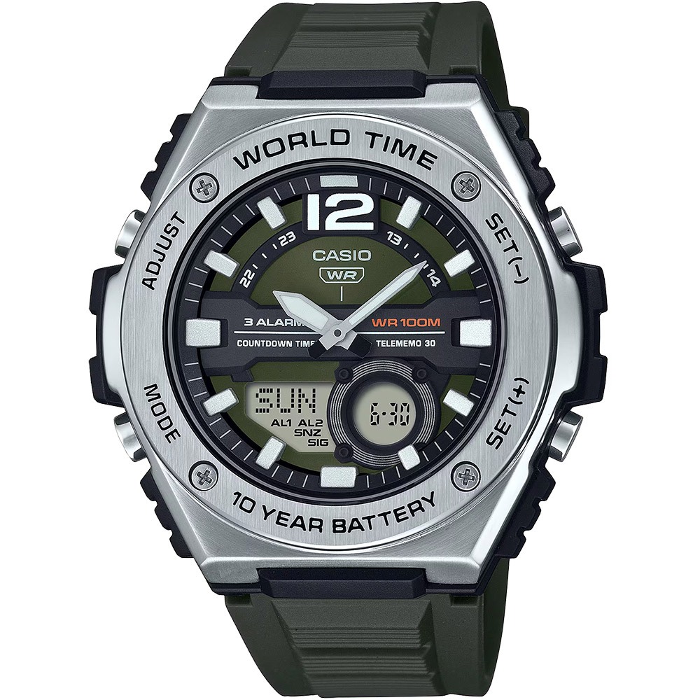CASIO 卡西歐 10年電力運動手錶 學生錶 MWQ-100-3A, , large