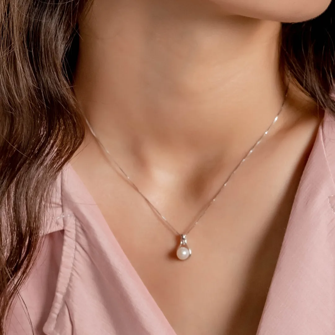 LUNA Pearl Necklace (Small), , large