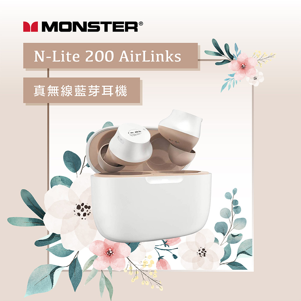 [杰鼎奧拉] Monster魔聲｜N-Lite 200 AirLinks 真無線藍牙耳機, , large