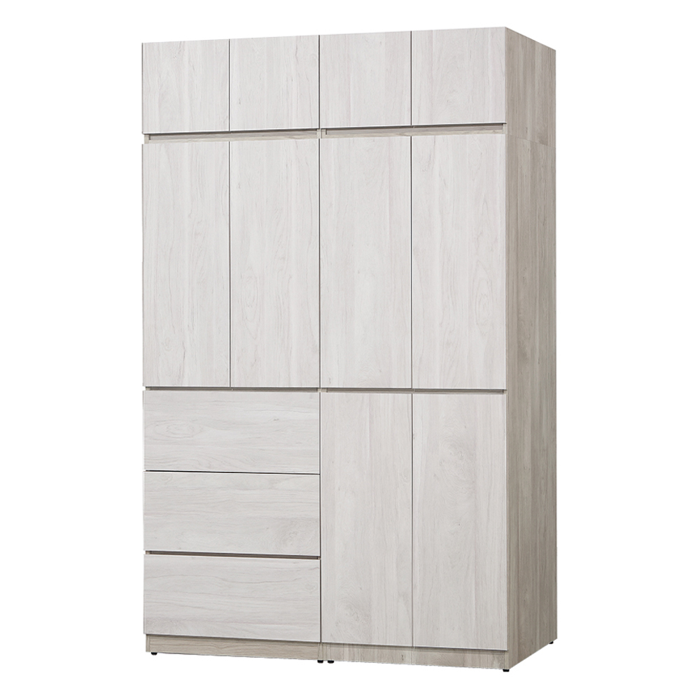 【唯熙傢俱】歐森淺灰雙色5x8尺衣櫃, , large