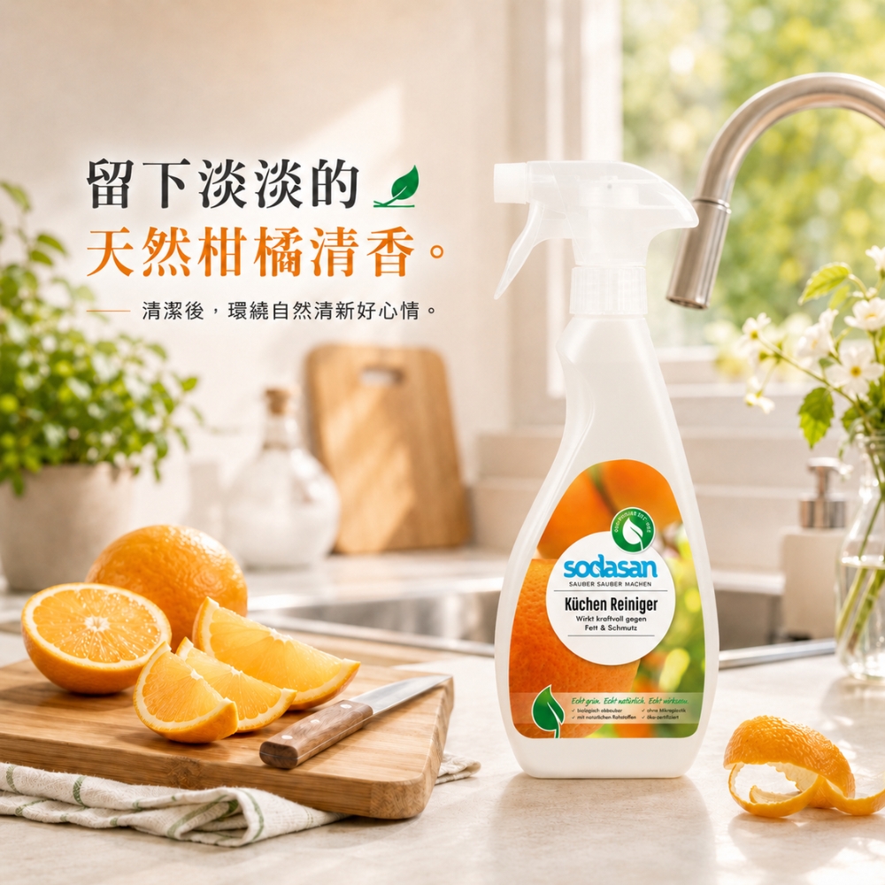 〔本野有限公司〕【德國原廠】Sodasan<蘇達桑>廚房清潔劑500ml -2入, , large