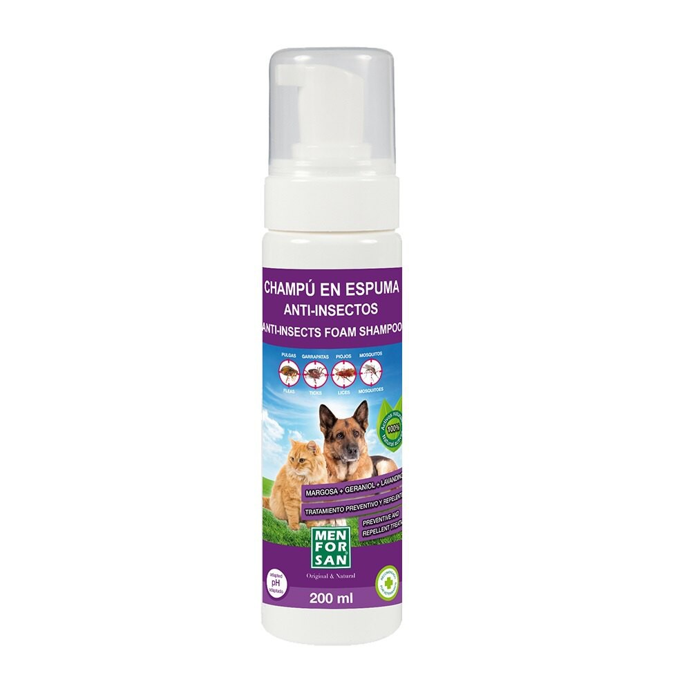 【寵愛生活本舖】愛莎蓉天然寵物驅蟲乾洗蘆薈慕斯200ml 犬貓可用, , large
