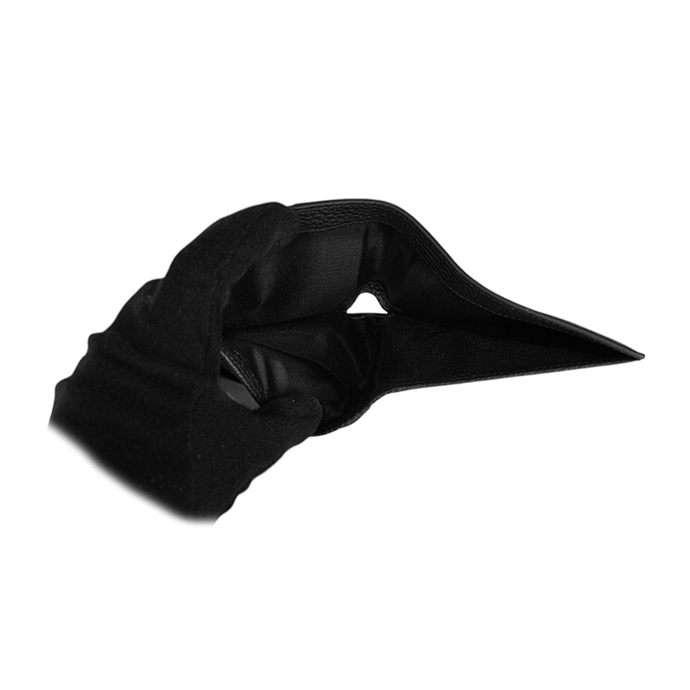 BALLY Ribbon 紅白條紋牛皮對開證件照短夾/黑色, , large