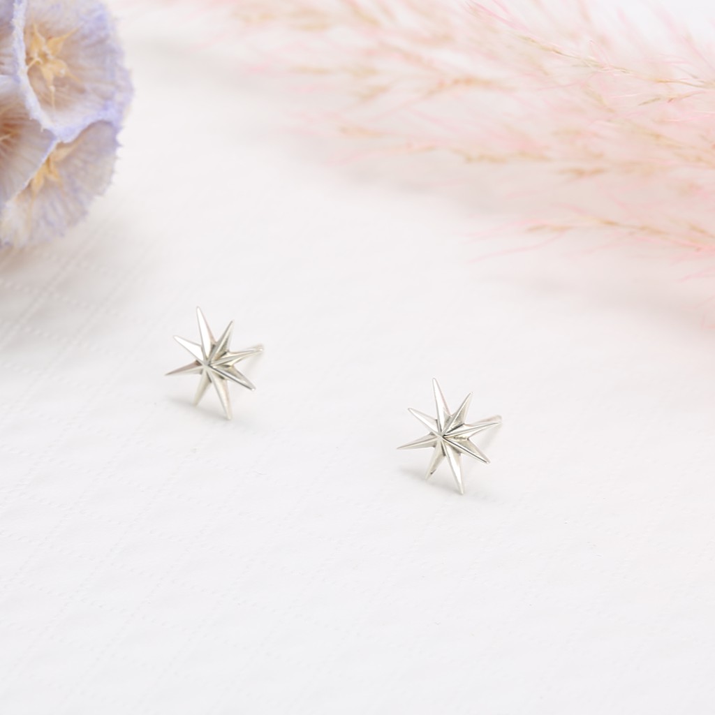 【Angel & Me】Star of Hope s925 sterling silver earrings Birthday gift, , large