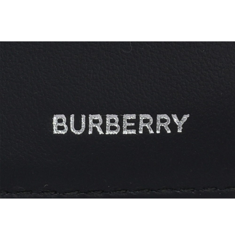 BURBERRY 大格紋帆布對開零錢袋短夾/海軍藍/灰色, , large