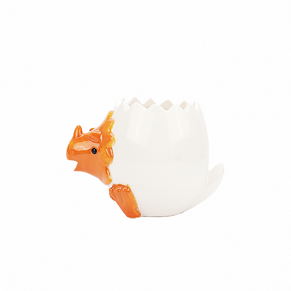 【上手家居】幼龍陶瓷分蛋器 橙龍(烘焙用具/蛋黃分離器/蛋清分離器/蛋白分離器/廚房小物), , large