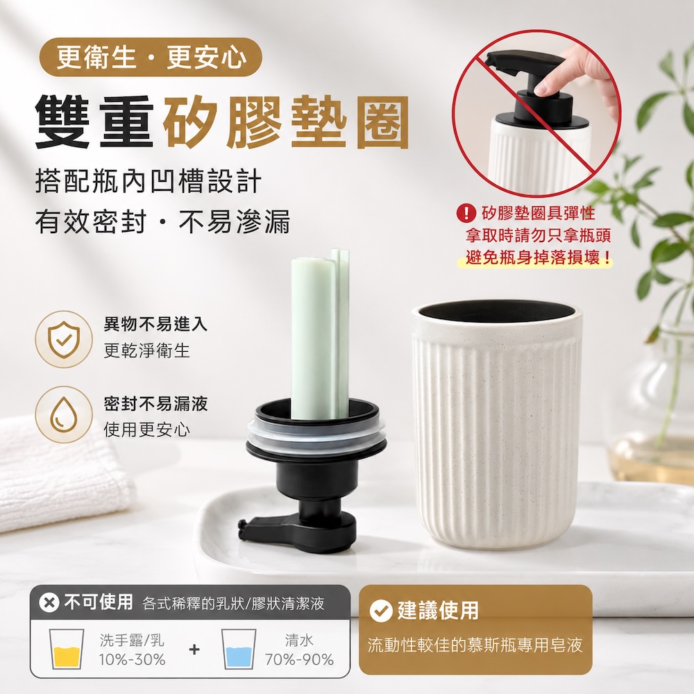 陶瓷慕斯瓶【3色可選】 感應出泡 自動感應慕斯瓶 稀釋可用 陶瓷分裝瓶 泡沫分裝瓶 補充瓶 洗手乳分裝瓶 慕斯瓶 分裝瓶, , large