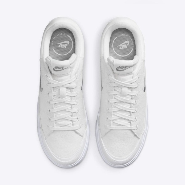 Kixpress-Nike Wmns Court Legacy Lift 女 運動休閒鞋 舒適 穿搭 白 灰 [FZ2606-100], , large