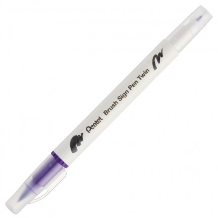 【 Pentel 飛龍 】雙頭柔繪筆 10支/盒 SESW30C   -  多款可選, , large