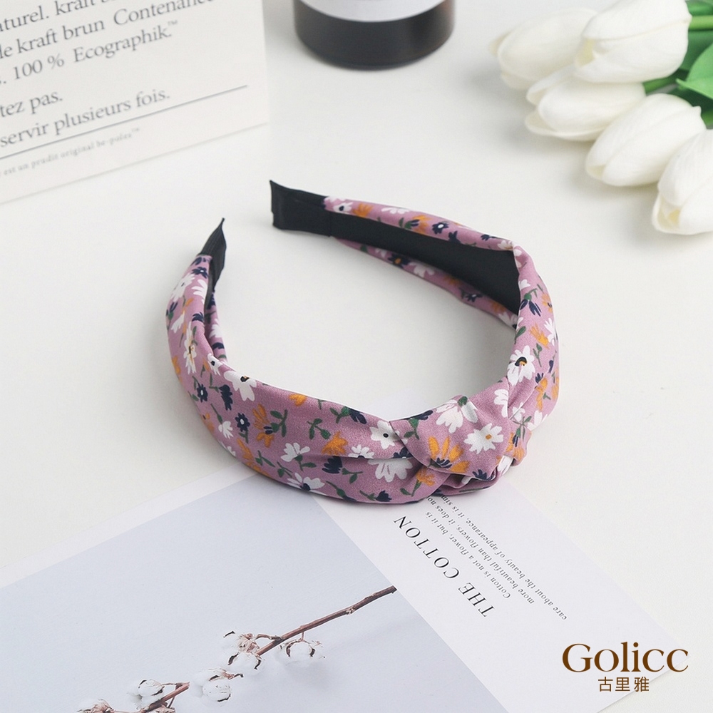 【Gulicc 】古莉可 髮箍 韓國碎花ins寬頭箍, , large