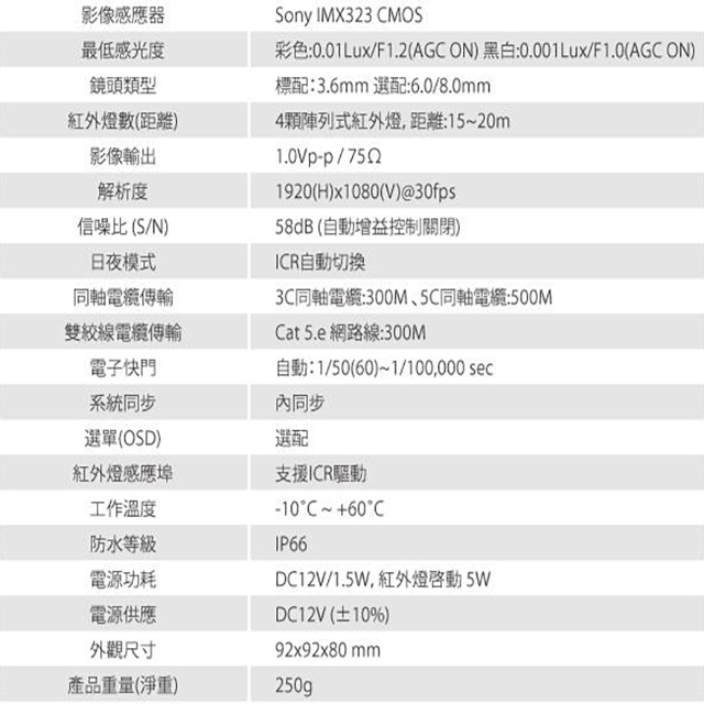 昌運監視器 SAMPO聲寶 VK-XC5508HS-B 200萬 夜視紅外線半球攝影機(以VK-TW2C65H出貨替代), , large
