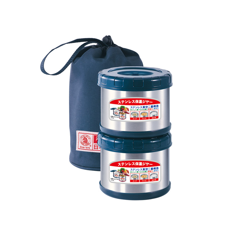 PEARL HORSE Thermal Lunch Jar &ndash; SHW-GL-500X2-B (Blue), , large