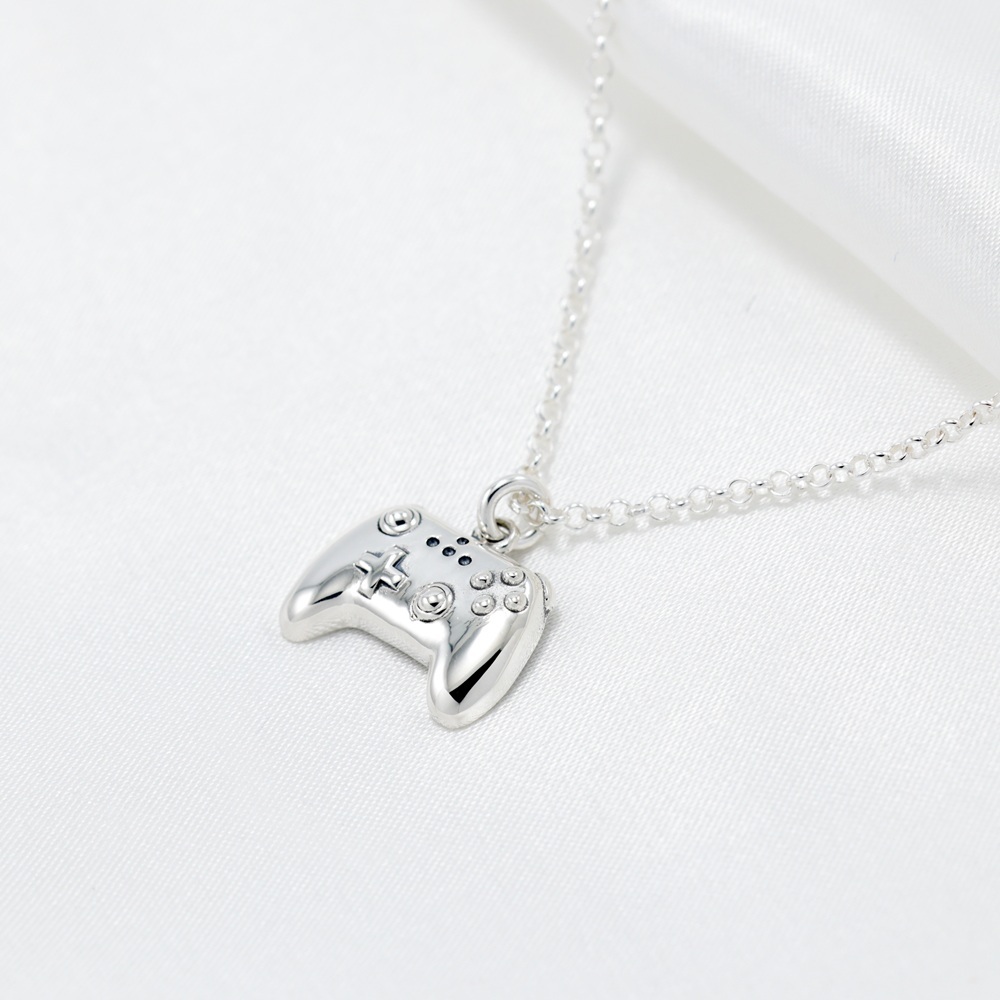 【Angel & Me】Game Controller s925 sterling silver necklace Christmas gift, , large