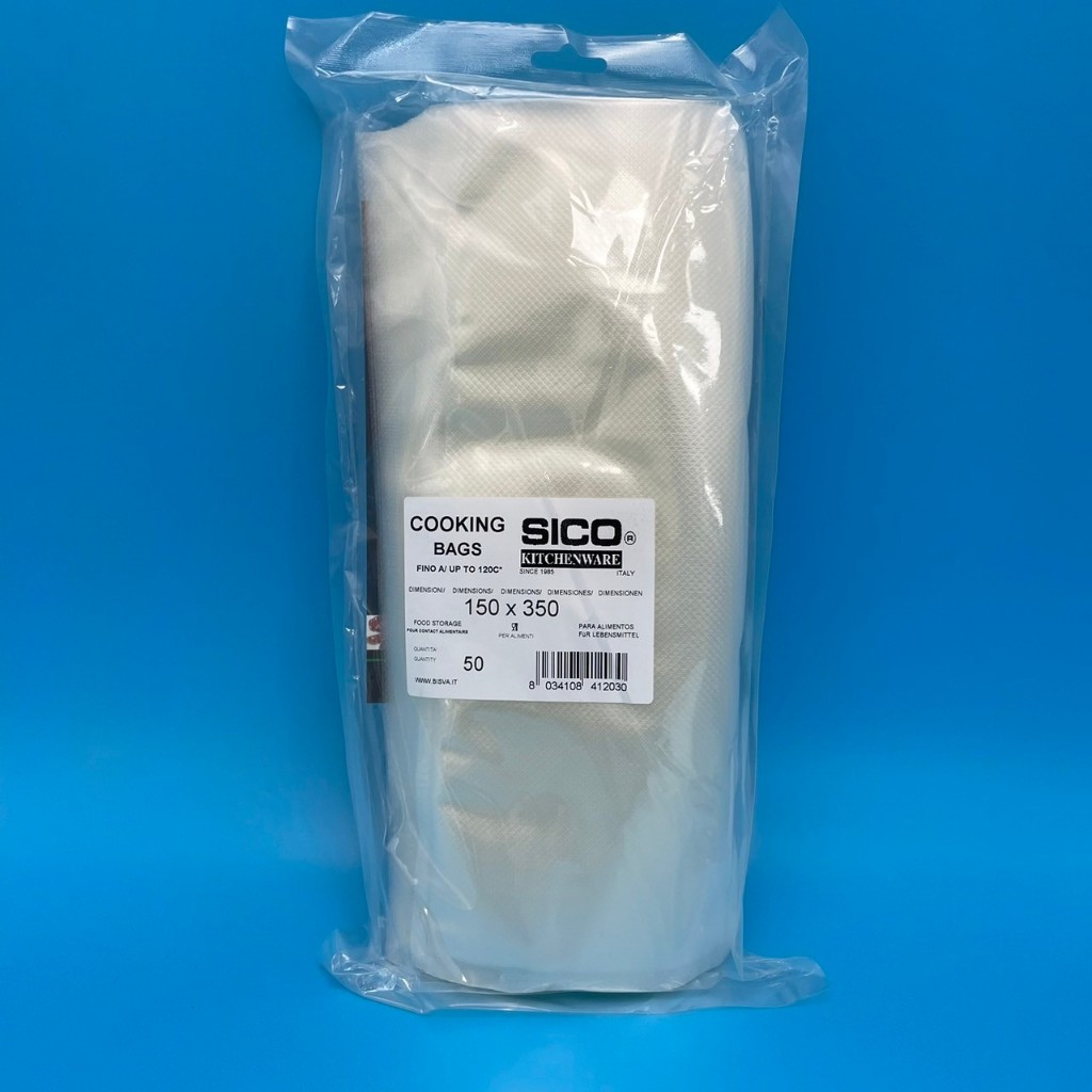 SICO舒肥專用耐熱120度真空包裝袋15x35cm 20x30cm 25x35cm 厚90&mu;(50個/包), , large